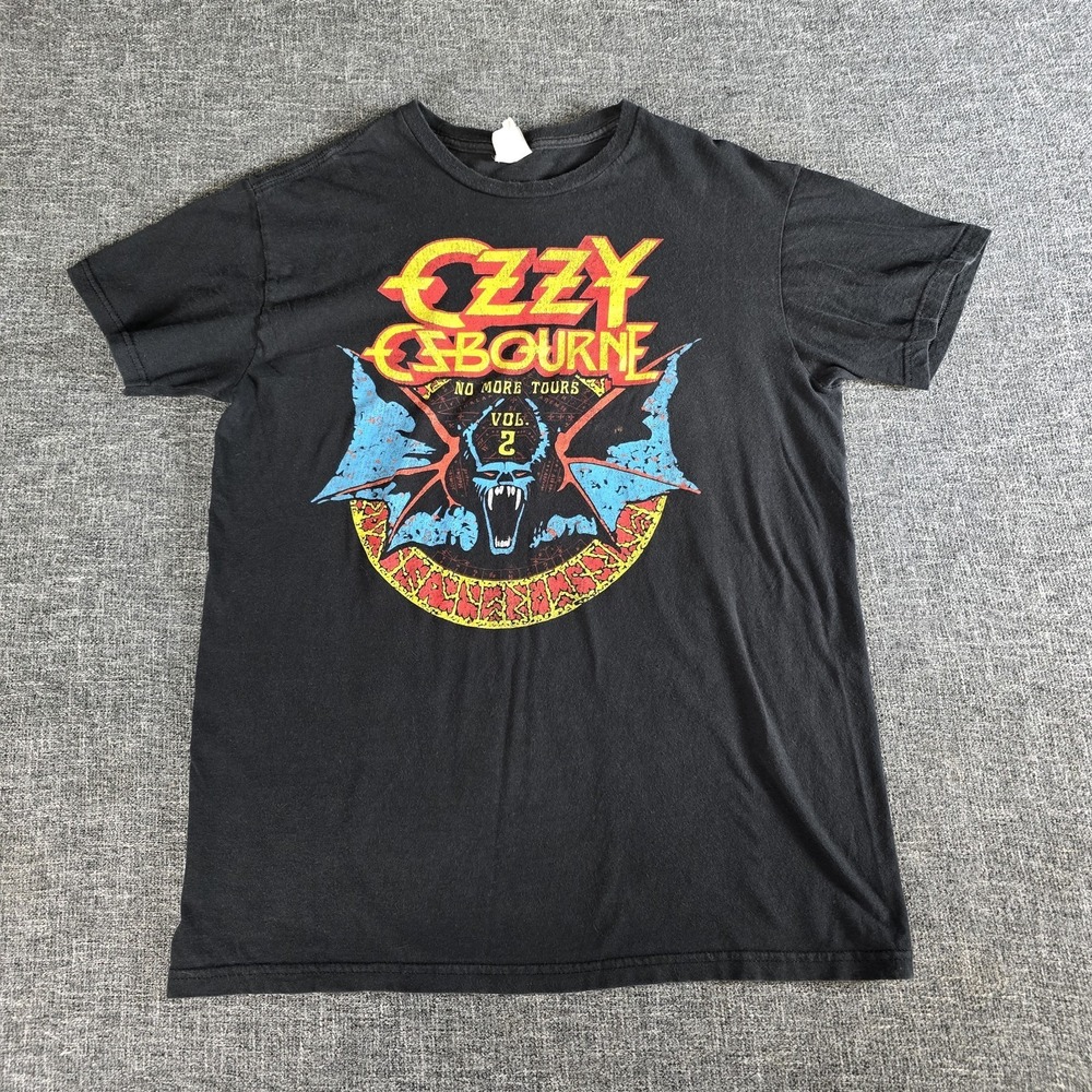 Ozzy Osbourne No More Tours Vol 2 T Shirt Black Bay Island Sportswear Sz Medium